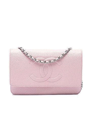 Chanel CC Caviar Wallet On Chain (view 1)