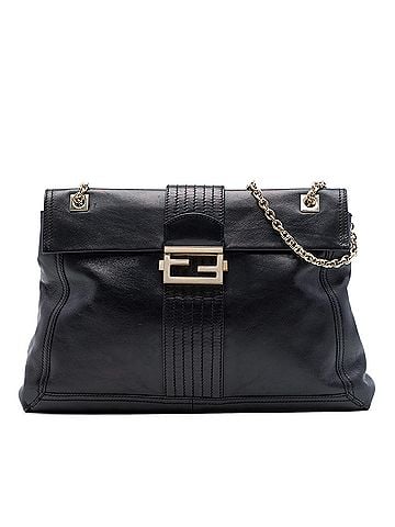 Fendi Leather Maxi Baguette Flap Bag (view 1)