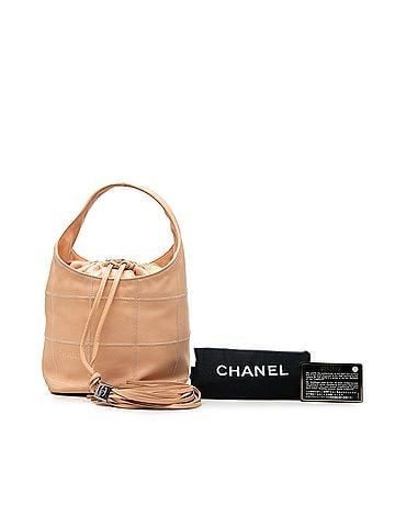 Chanel Calfskin Square Stitch Tassel Hobo (view 2)
