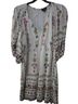 CeCe Floral White Purple Pink Green Casual Dress Size XL - photo 1