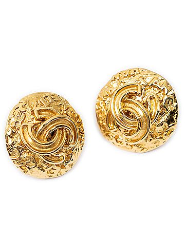 Chanel CC Round Clip On Earrings (view 1)