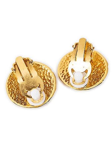 Chanel CC Round Clip On Earrings (view 2)