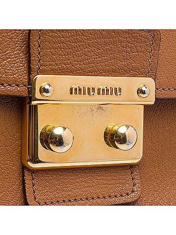 Miu Miu Goatskin Madras Flap Satchel (view 2)