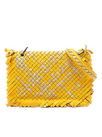 Bottega Veneta Bicolor Nappa Intrecciato Fringe Shoulder Bag (view 1)