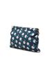 Miu Miu 100% Canvas Blue Canvas Apple Print Frame Flat Pouch One size - photo 3