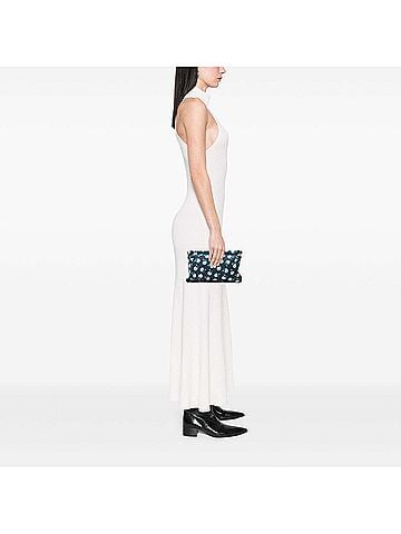 Miu Miu Canvas Apple Print Frame Flat Pouch (view 2)