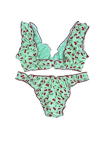 Victoria's Secret Pink Ruffle Bikini Set Two Piece Swimsuit (view 2)