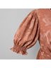 Hutch 100% Polyester 100% Polyester Multi Color Gold Brown Cocktail Dress Size L - photo 5