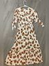 Altar'd State Floral White Orange Casual Dress Size S - photo 9