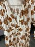 Altar'd State Floral White Orange Casual Dress Size S - photo 6