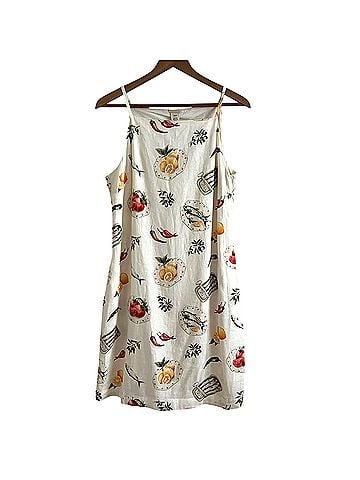 Magaschoni Mediterranean mini euro linen dress Casual Dress (view 2)