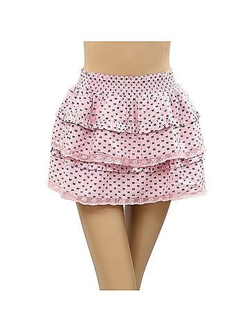 LoveShackFancy loveshackfancy ruffle bow girls mini skirt Casual Skirt (view 1)