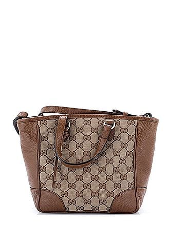 Gucci Bree Convertible Tote GG Canvas with Leather Small (view 1)