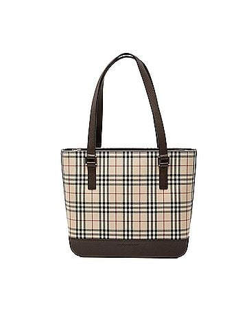 Burberry House Check Canvas Tote (view 1)