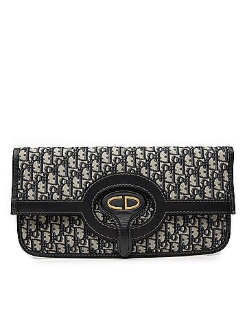 Dior Oblique Canvas Fold Over Clutch (view 1)
