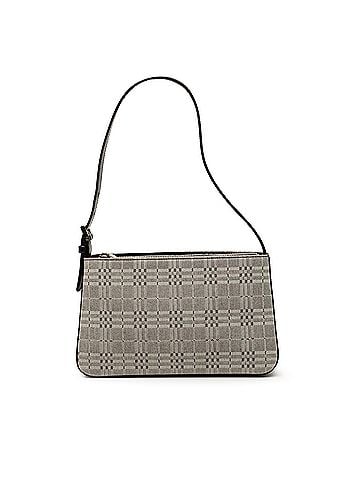 Burberry Tonal Check Canvas Shoulder Bag (view 1)
