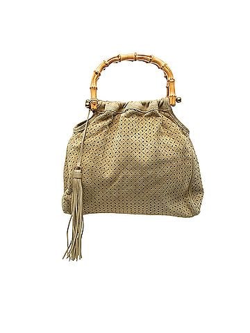 Miu Miu Laser Cut Suede Bamboo Top Handle Bag (view 1)