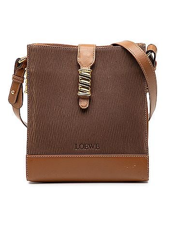 Loewe Leather Velasquez Twist Shoulder Bag (view 1)