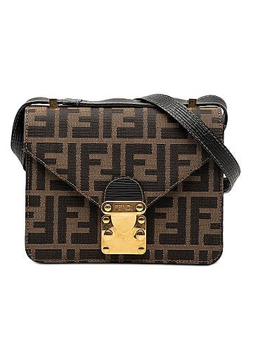 Fendi Zucca Canvas Flap Crossbody (view 1)