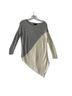 Alice + Olivia Color Block Gray Ivory Wool Pullover Sweater Size S - photo 1