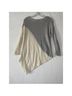 Alice + Olivia Color Block Gray Ivory Wool Pullover Sweater Size S - photo 5