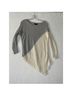 Alice + Olivia Color Block Gray Ivory Wool Pullover Sweater Size S - photo 4