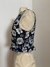 Veronica Beard Floral Blue Multi Color Sleeveless Top Size 0 - photo 6