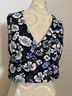 Veronica Beard Floral Blue Multi Color Sleeveless Top Size 0 - photo 5