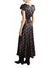DÔEN 100% Viscose Floral Black Cocktail Dress Size L - photo 2