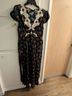 DÔEN 100% Viscose Floral Black Cocktail Dress Size L - photo 4
