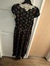 DÔEN 100% Viscose Floral Black Cocktail Dress Size L - photo 5