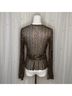 Parker Stripes Solid Gold Black Long Sleeve T-Shirt Size S - photo 4