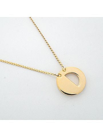 Christian Dior Christian Dior Necklace, GP Plated, Rhinestone, Gold, Women's (view 2)