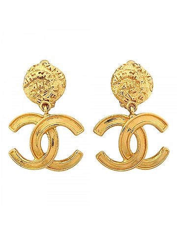 Chanel Chanel earrings, Coco Mark, GP plated gold, women's. (view 1)