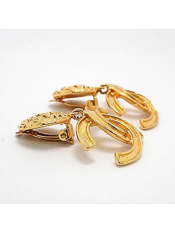 Chanel Chanel earrings, Coco Mark, GP plated gold, women's. (view 2)