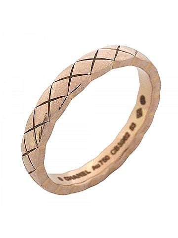 Chanel Chanel Coco Crush Ring, Beige Gold, 18KPG Pink, Women's (view 1)