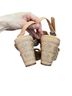 Tory Burch 100% Leather Graphic Tan Silver Sandals Size 8 1/2 - photo 2