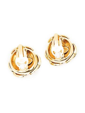 Chanel CC Round Clip On Earrings (view 2)
