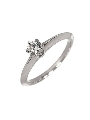 Tiffany & Co. Tiffany &amp; Co. Solitaire Ring with 0.25ct Diamond, Platinum (Pt) (view 1)