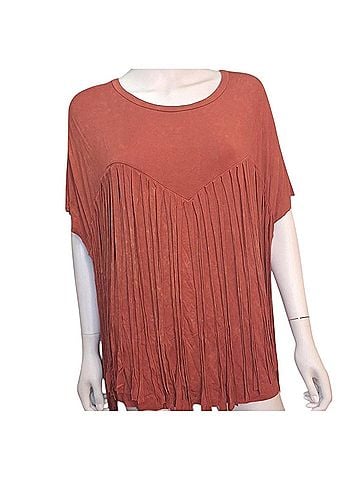 Pol Fringe On Me Tee Short Sleeve Blouse (view 1)