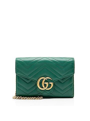 Gucci Gucci Matelasse Leather GG Marmont Wallet on Chain (view 1)