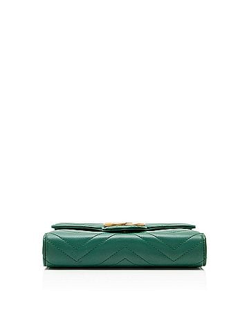 Gucci Gucci Matelasse Leather GG Marmont Wallet on Chain (view 2)