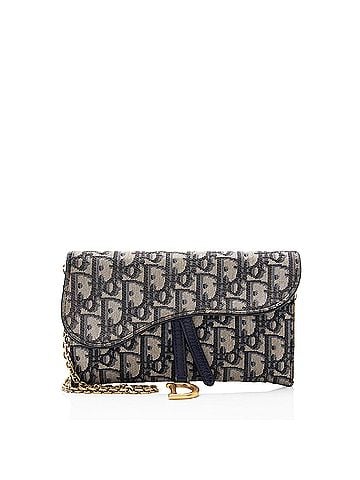 Christian Dior Dior Oblique Saddle Chain Wallet Crossbody (view 1)