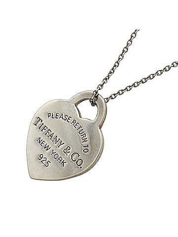 Tiffany & Co. Tiffany &amp; Co. Return to Hearts Heart Tag Necklace, Sterling Silver 925, Women's (view 1)