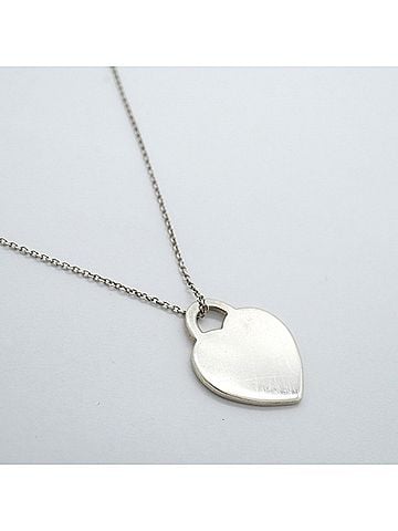 Tiffany & Co. Tiffany &amp; Co. Return to Hearts Heart Tag Necklace, Sterling Silver 925, Women's (view 2)