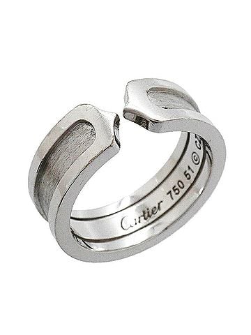 Cartier Cartier Ring 2C 18KWG White Gold #51 Ladies (view 1)