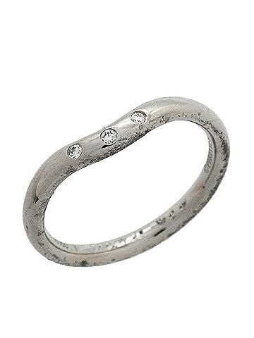 Tiffany & Co. Tiffany &amp; Co. Curved Band Ring, 3PD (Pt950) Platinum, Diamond, Women's (view 1)
