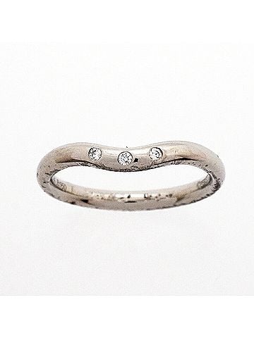 Tiffany & Co. Tiffany &amp; Co. Curved Band Ring, 3PD (Pt950) Platinum, Diamond, Women's (view 2)