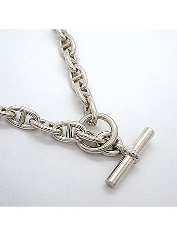 Hermès Hermes Chaine d'Ancre Necklace MM 36 links Sterling Silver 925 Women's (view 2)