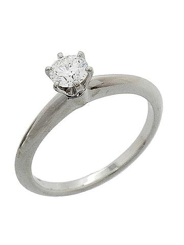 Tiffany & Co. Tiffany &amp; Co. Solitaire Ring, 1PD (One Diamond), Pt950 Platinum, 0.29ct Diamond, Women's (view 1)